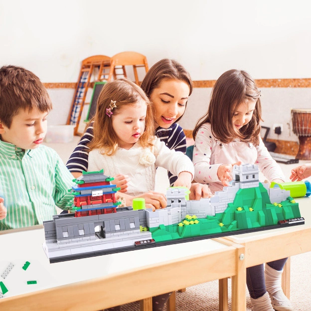 Los juguetes de la historia de China Beijing Woma la Gran Muralla de la casa de ladrillos bloques de plástico juguetes a los niños Los niños para la Educación DIY