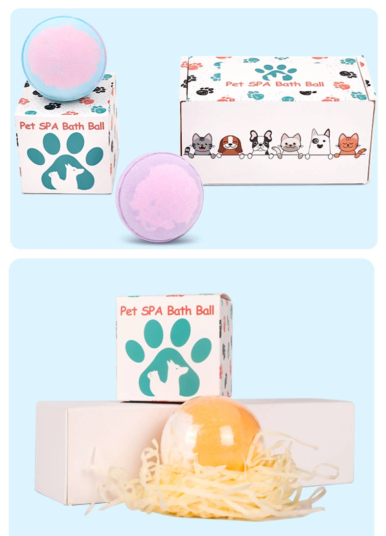 Bola de baño SPA bola de limpieza Accesorios para mascotas Perro Cat Fur Productos de limpieza para mascotas