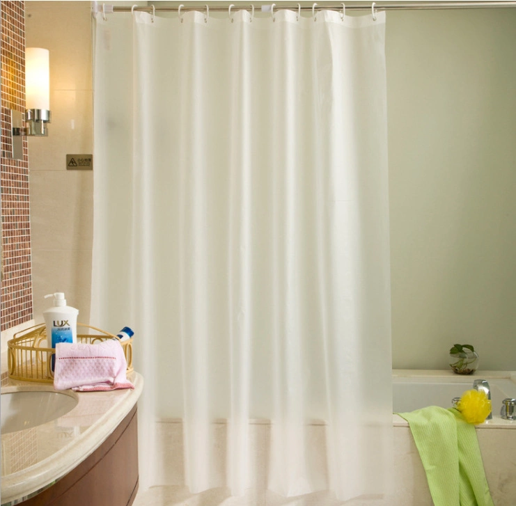 Plain Color PEVA Shower Curtain