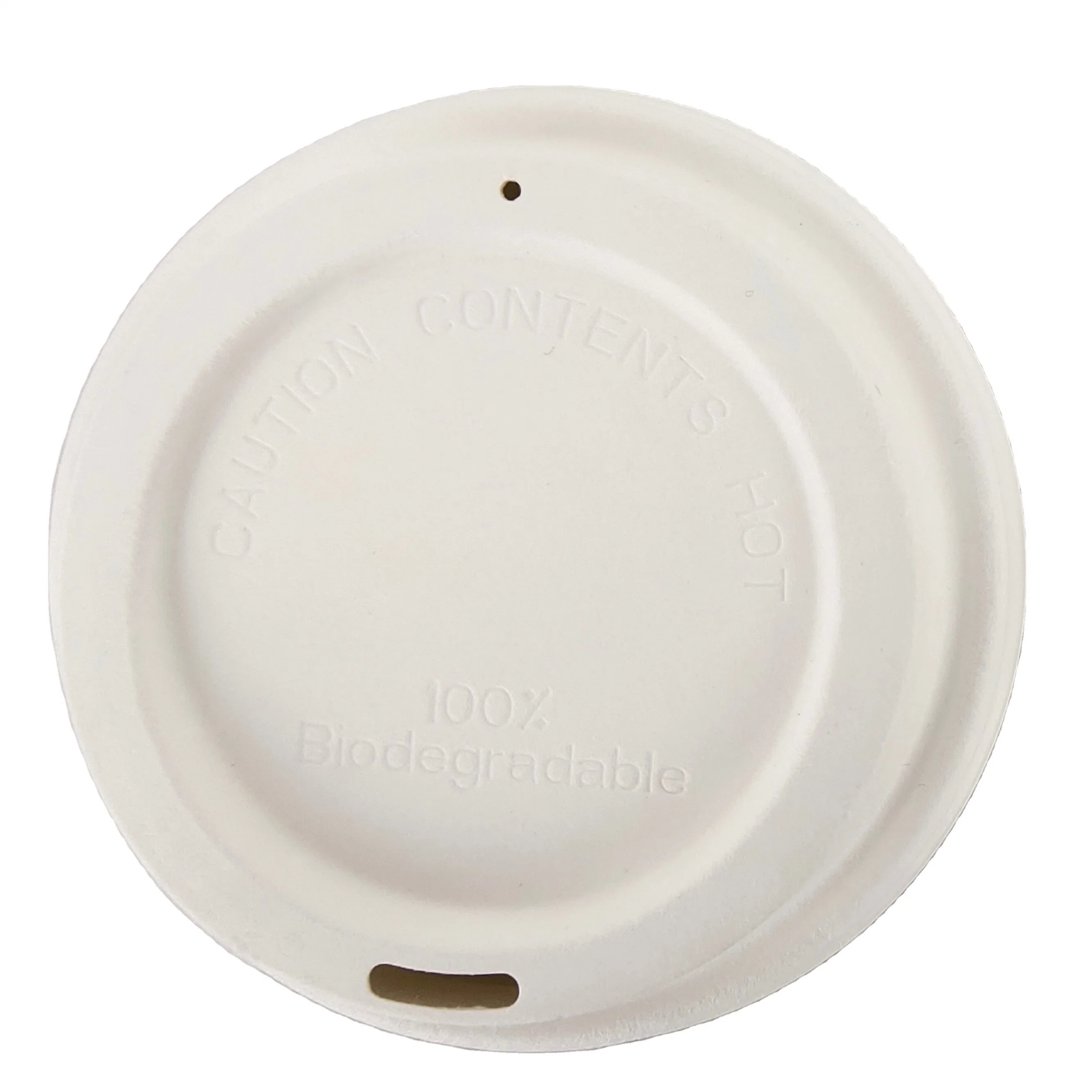 Dome Lid Cover Supplier Bagasse for Cold Drink Cups Disposable Paper Coffee Cup Lids