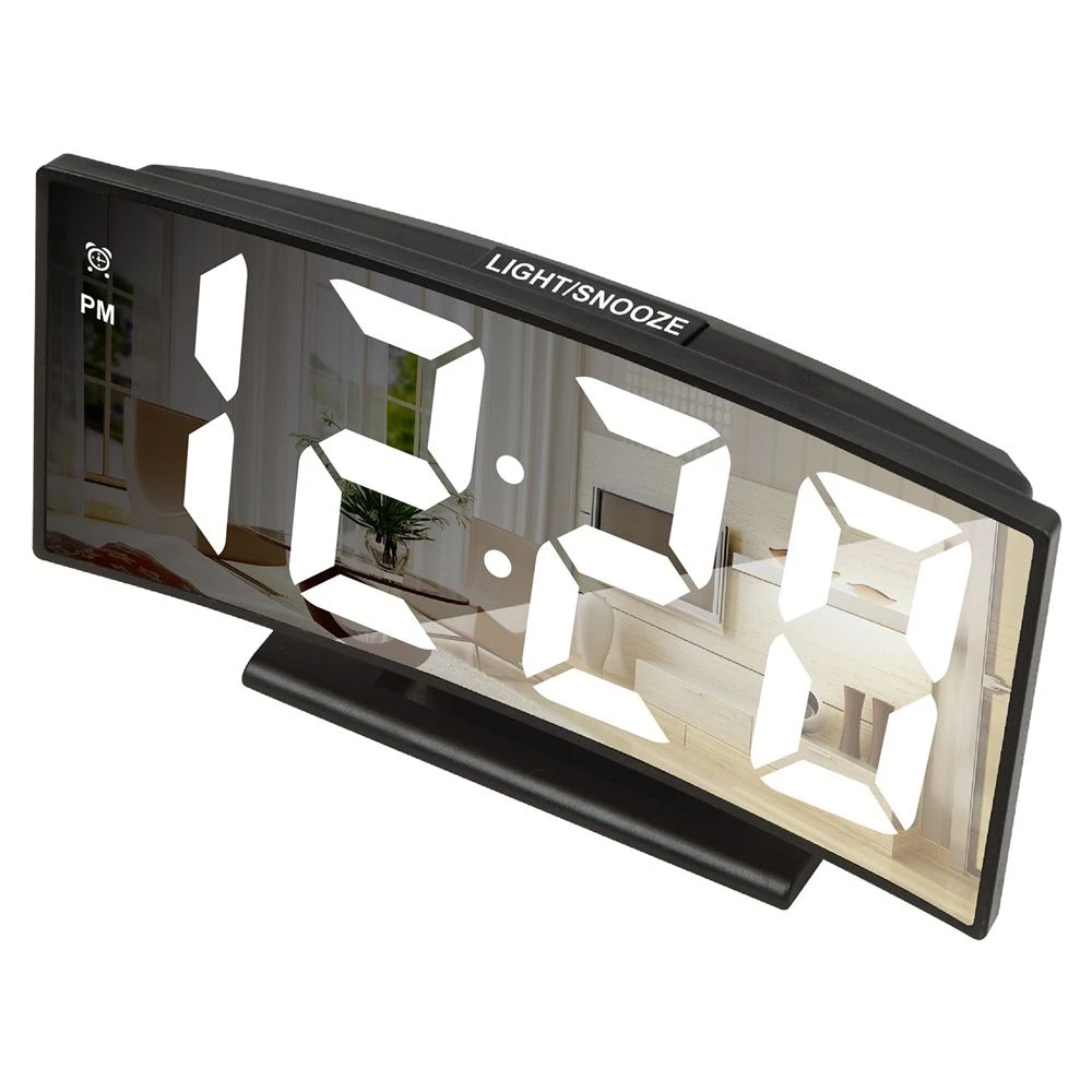 Desk Bedside Snooze Digital Alarm Clock for Bedrooms Decor