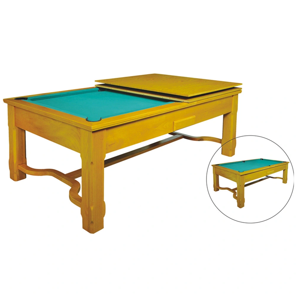 Elegant 2 in 1 Pool Billiard and Dining Table, Special Low Price, Top Quality Solid Wood