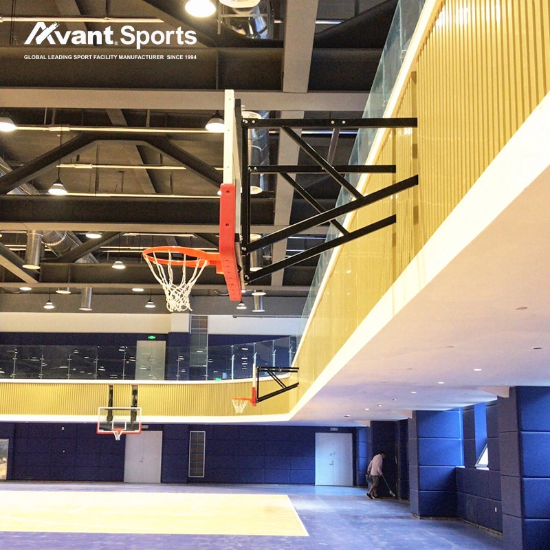 Wall-Mounted Folding Basketball Backstop System Sporting Goods