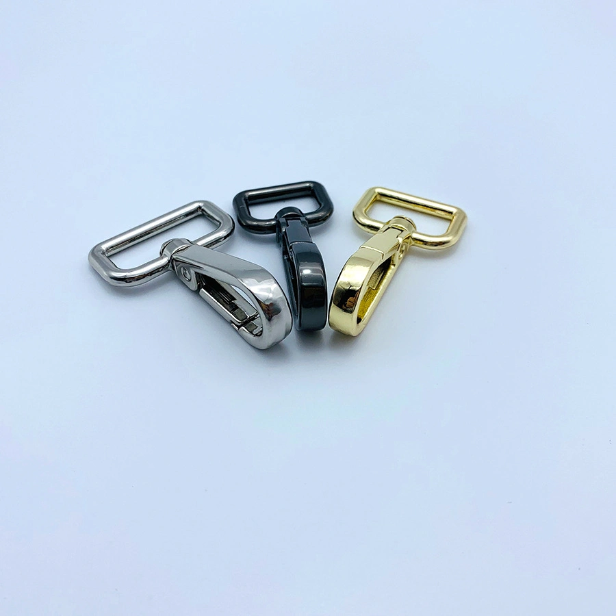 Spring Swivel Lobster Clasp Light Gold Metal Snap Hook Handbag Hardware Accessories Bag Strap Clasps Snap Buckle Swivel Hooks