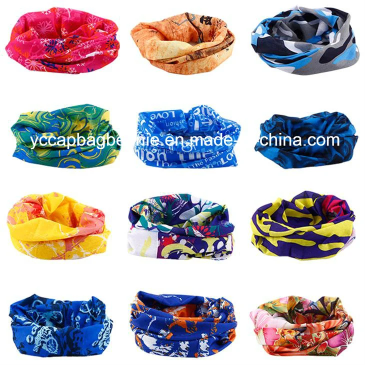 Custom Wholesale/Supplier Promotion Headband Skull Magic Tube Neck Gaiter Multi Headwear Seamless Bandana