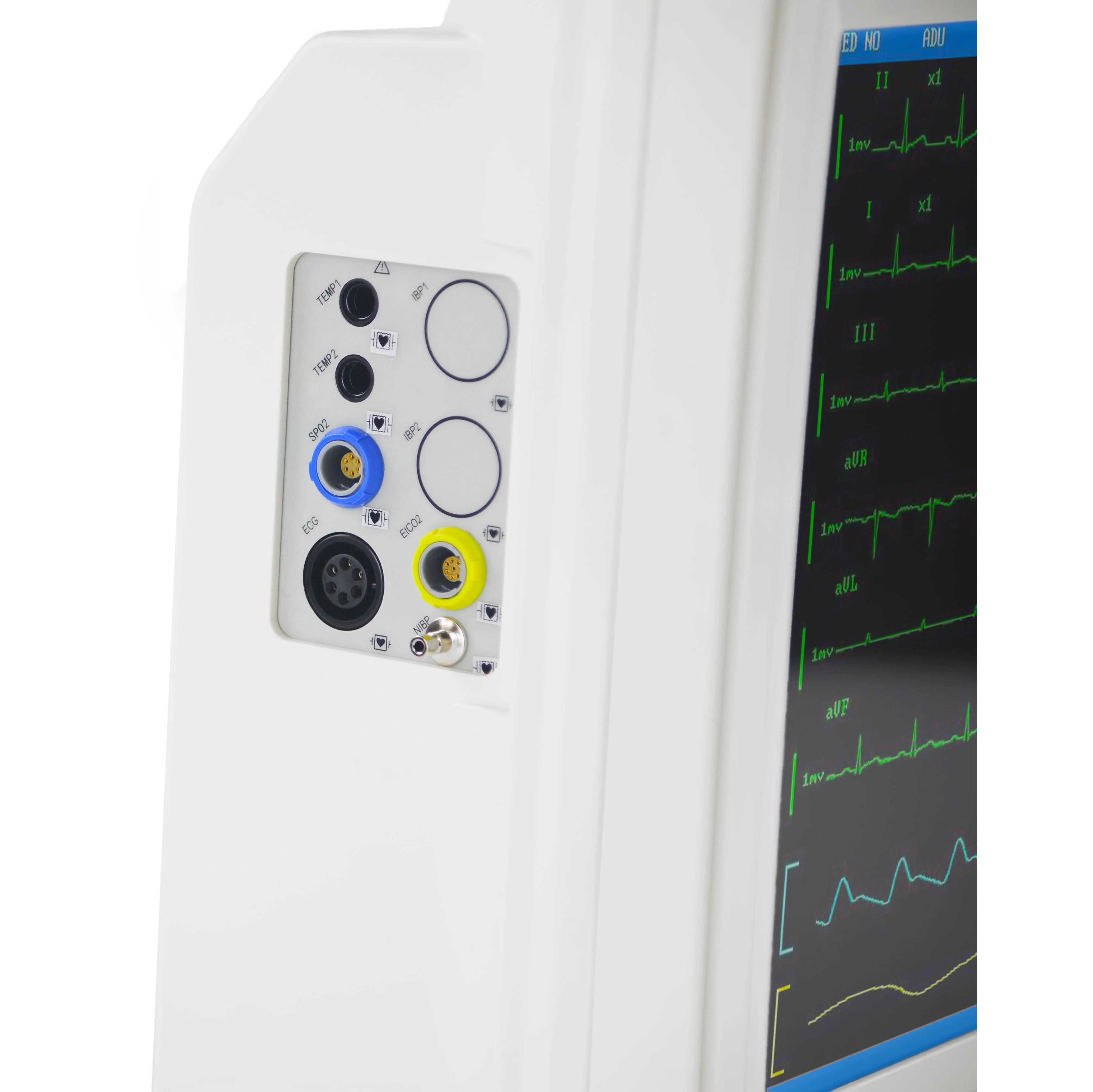 6 párr el ECG, SpO2, el PNI, Temperatura, Resp, CO2 de varios parámetros Pdj 3000 Monitor de paciente