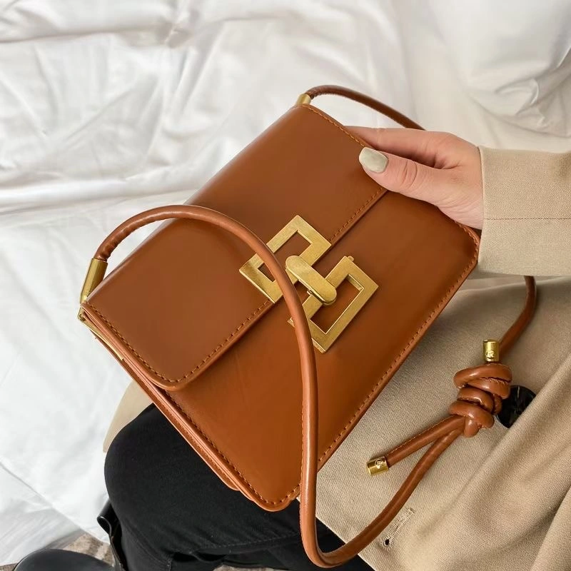 Smooth PU Korean Style Cool Lady Shoulder Bag