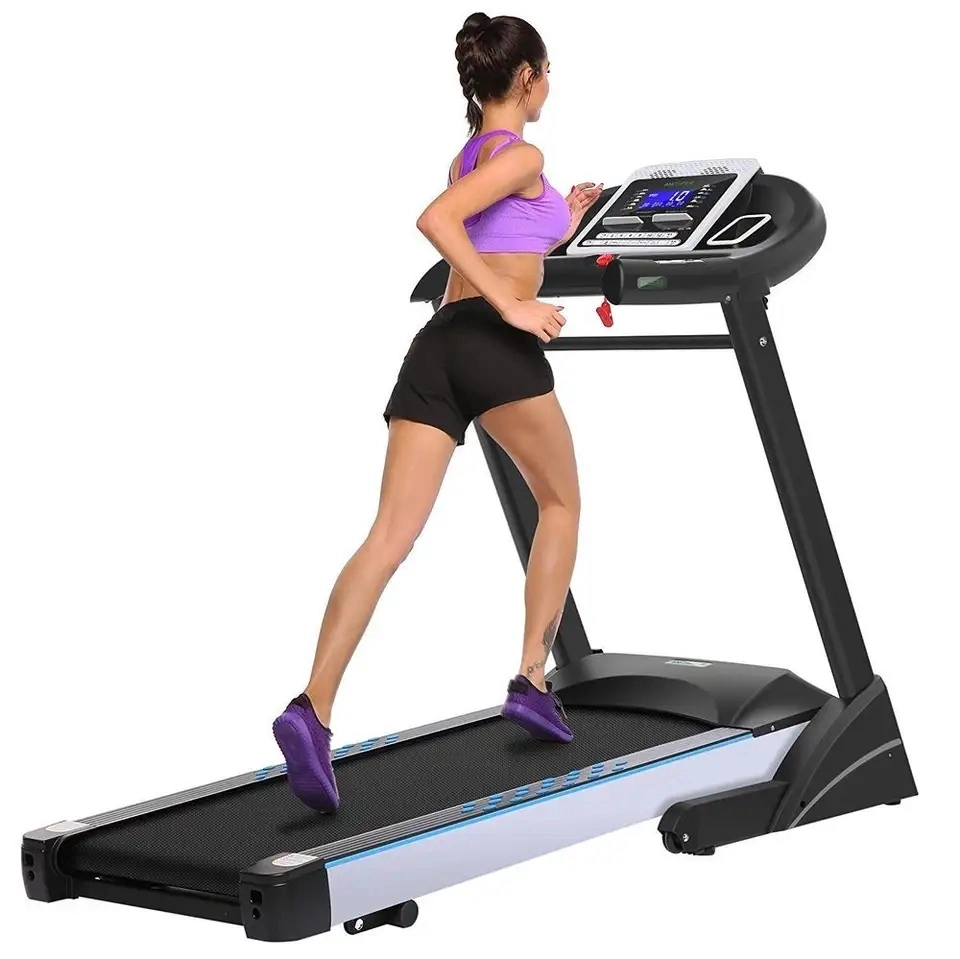 Running Machine Treadmill Indoor 5 Inch Electric Treadmill with Blue LCD Screen