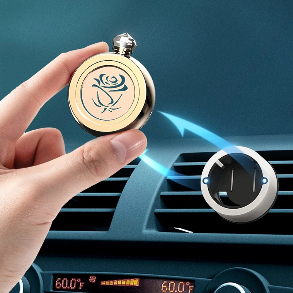 Scente Heißer Verkauf Persönlicher Luxus Mini Auto Lufterfrischer Clip In Entlüftungswasser wasserlose Duft Öl basiert Refill Custom Car Freshener