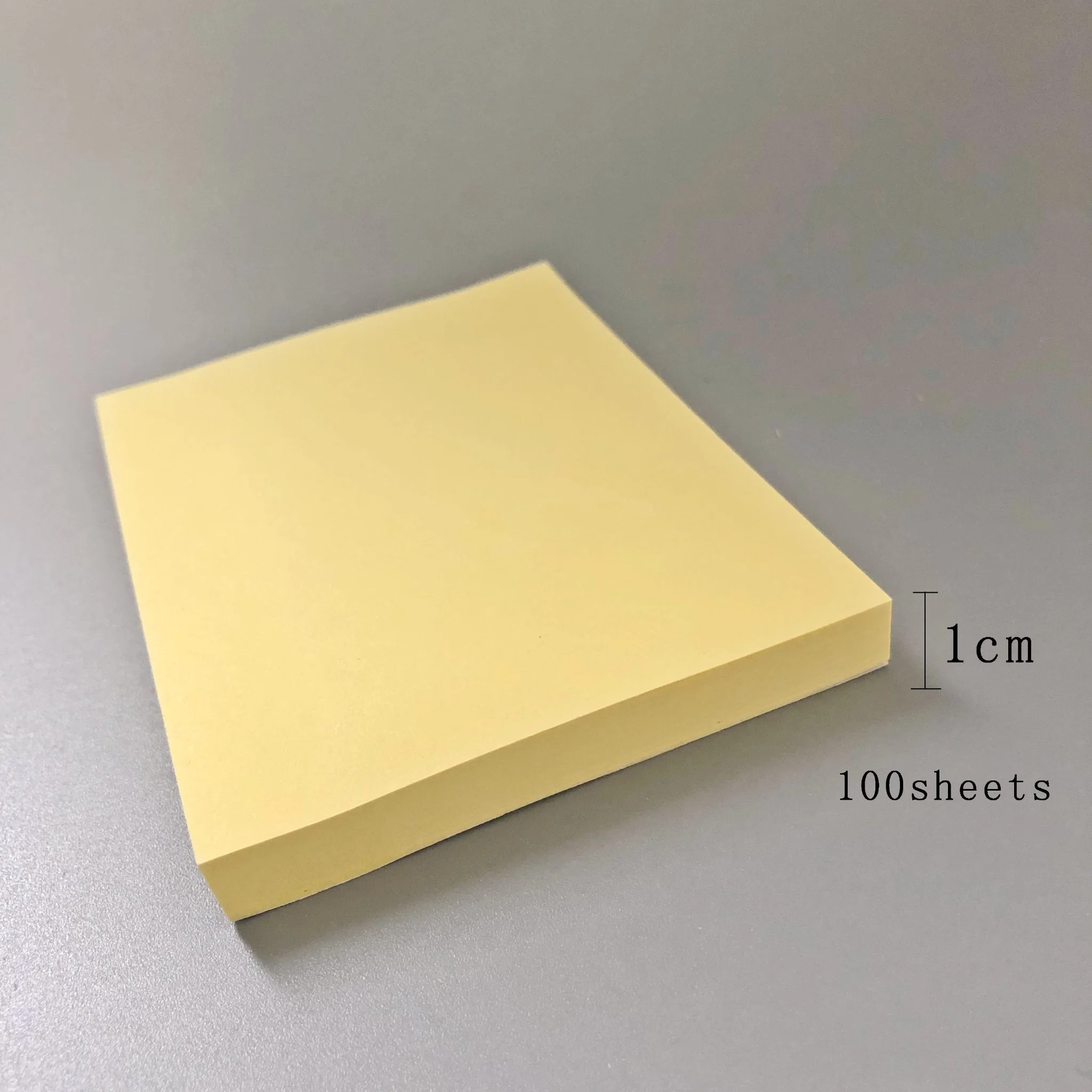 Square 3*3inch 100sheets Yellow Sticky Notepad with Custom Colour