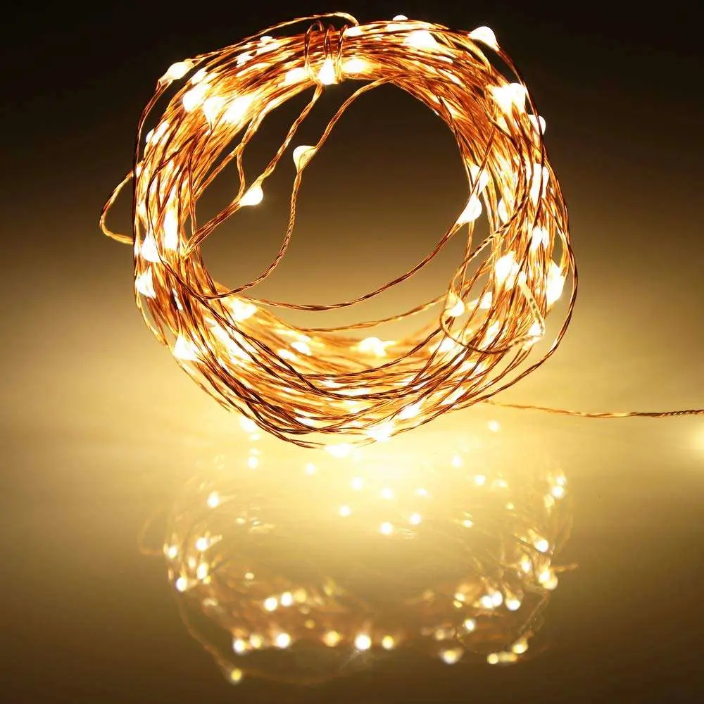 Party Garten Patio Yard Weihnachten Batterie betrieben Mini Wire LED String-Leds