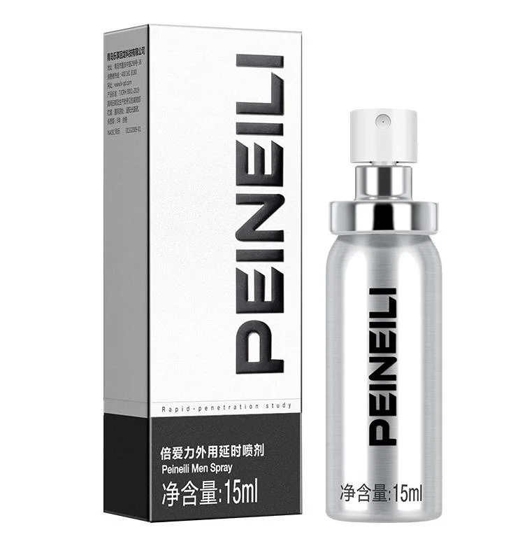 Venta caliente poderoso Peineili sexo masculino Delay Spray largo Aerosol prematuro 15ml