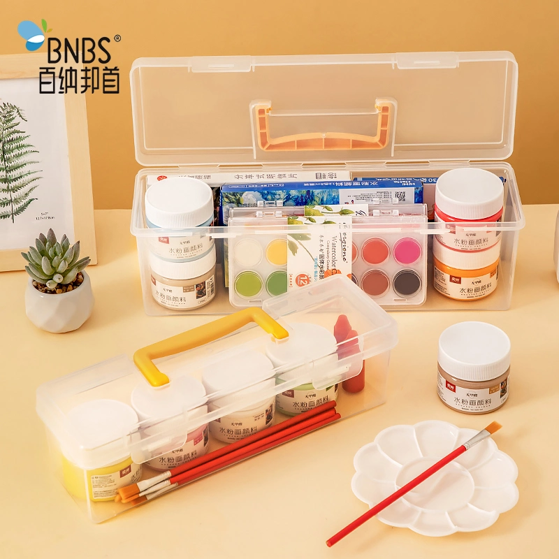 Stationery Storage Container Portable Pen Case Plastic Storage Box