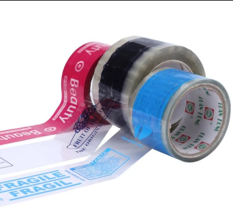 High Strength Fragile Print Logo Packaging Tape/BOPP Adhesive Printed Packing Sealing Tape
