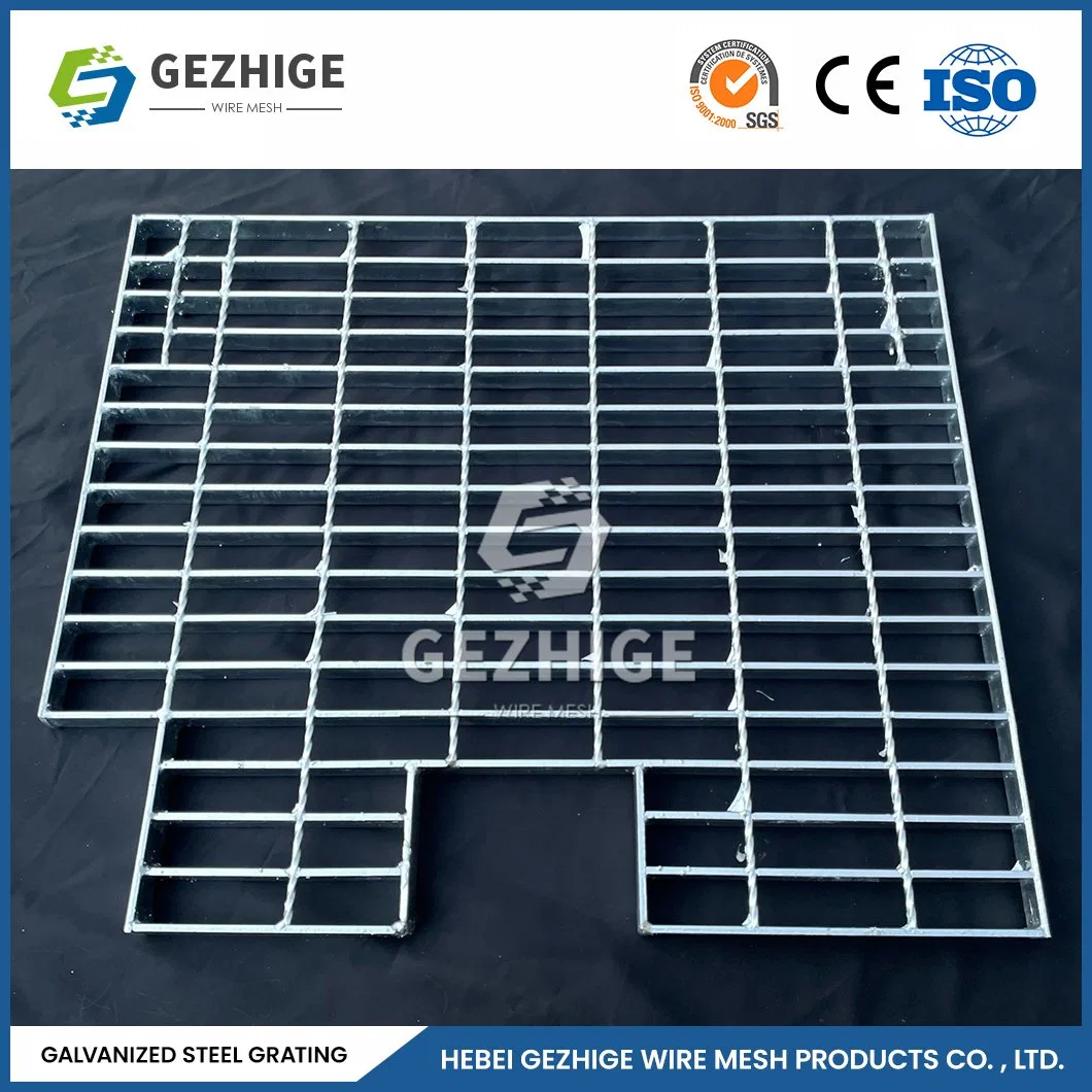 Gezhige forte Anti-corrosão capacidade Circle Steel grading fornecedores Piso inoxidável Aço ralado China superfície revestida a pó galvanizado grelha malha flooring