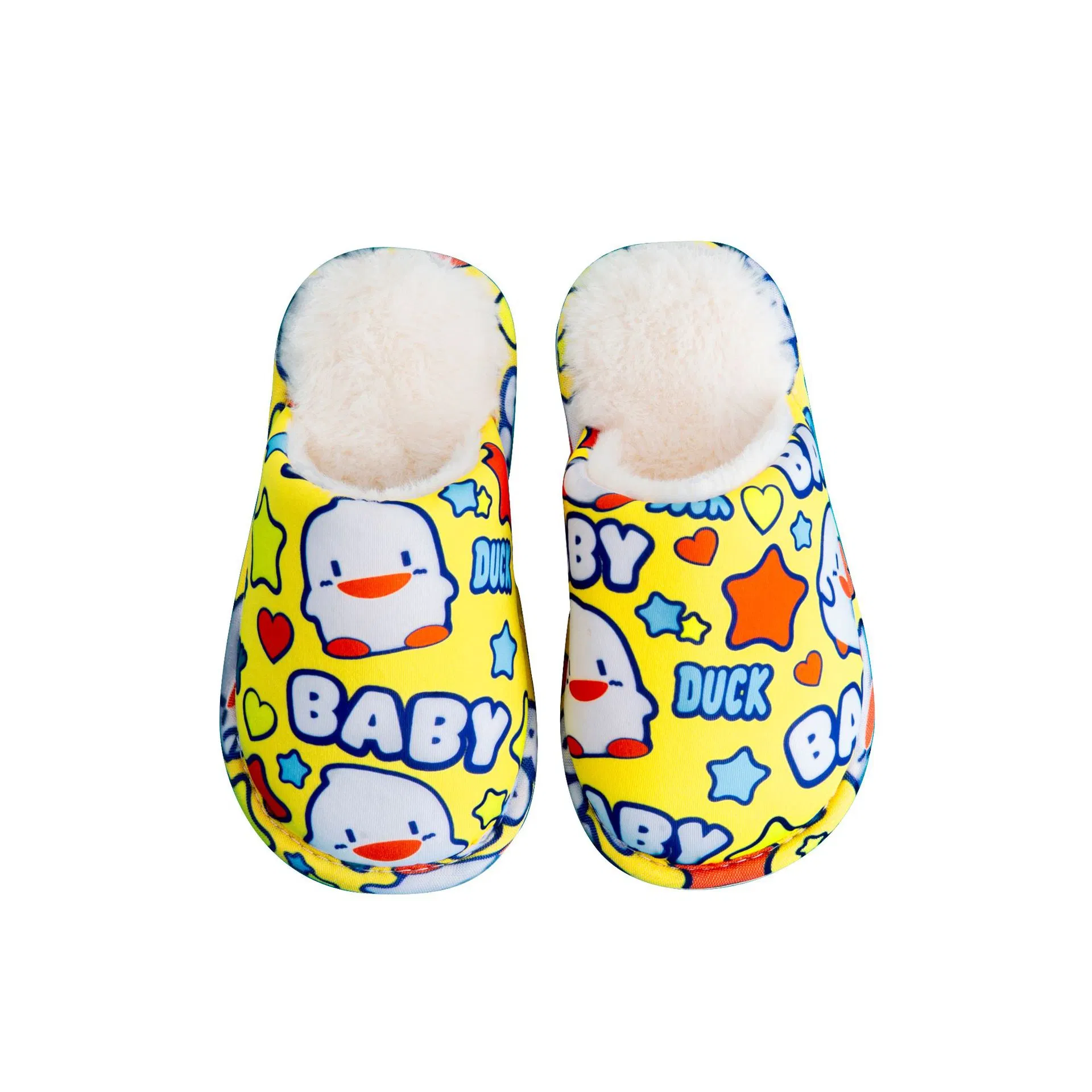 Zapatillas para niños Zapatillas de felpa Zapatillas personalizadas para bebés Casa de piel Zapatillas