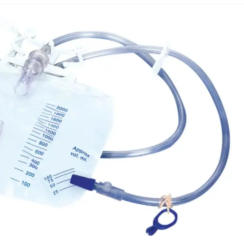 Disposable Collection Urinary Medical Plastic Peritoneal Dialysis Drainage Bags with Screw Valve