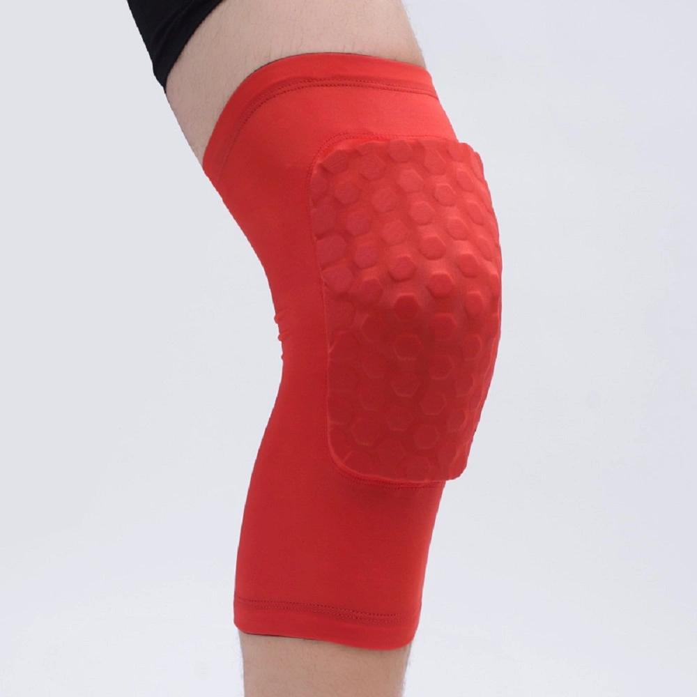 1 Pair EVA Padded Knee Pads Compression Honeycomb Long Knee for Kids and Adults Brace Esg14520