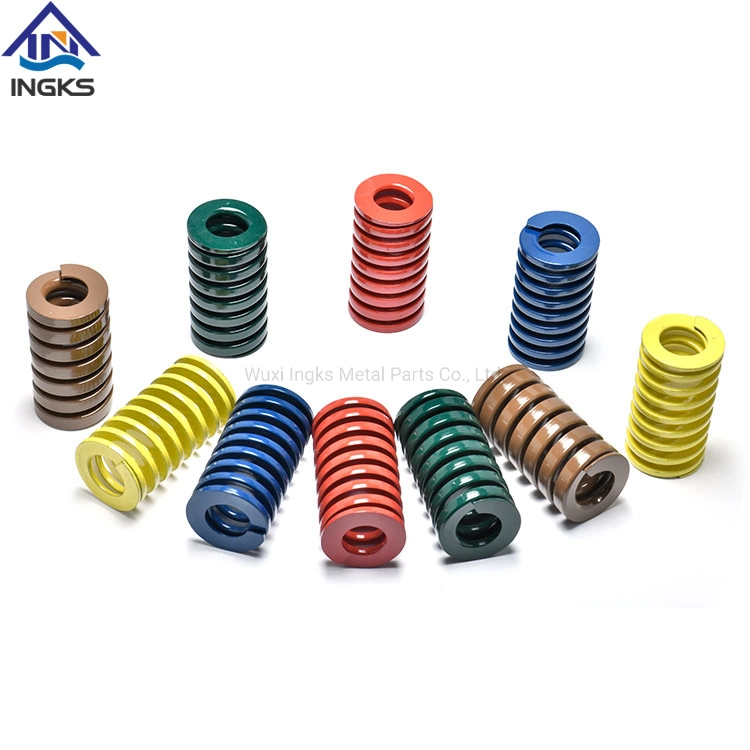 Red Medium Load ISO JIS Standard Compression Flat Coil Mold Die Spring for Stamping