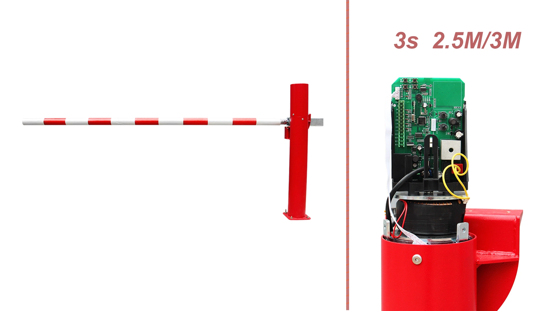 حاجز إيقاف كهربائي IP55 3s Boom Barrier Gate