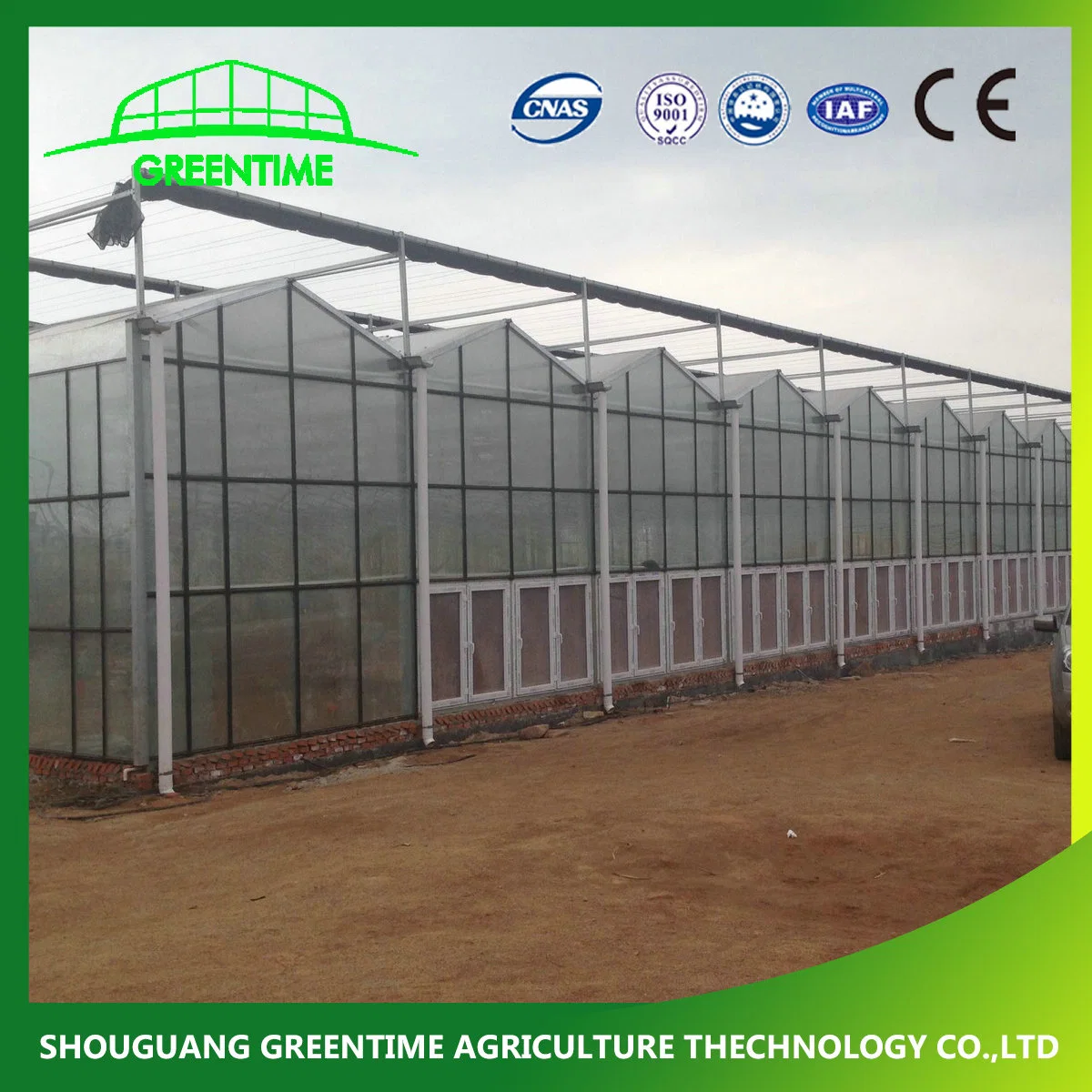 Best Quality Venlo Type Galvanized Steel Structure Glass Greenhouse with Heating System for Hydroponics/Strawberry/Vegetables/Flowers/Tomato/Pepper