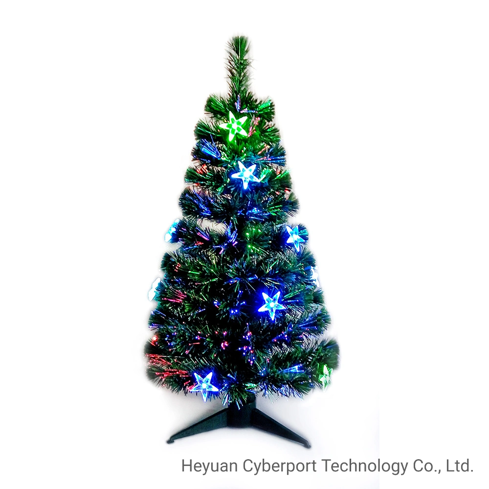 36'' Pre-Lit Fiber Optic Tree Christmas Decoration