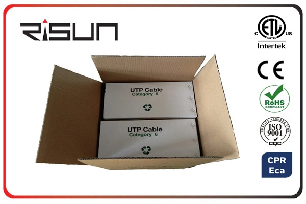 Libre de halógenos y bajo nivel de humo a granel FTP Cable Ethernet CAT6 23AWG de cobre puro de cable de red