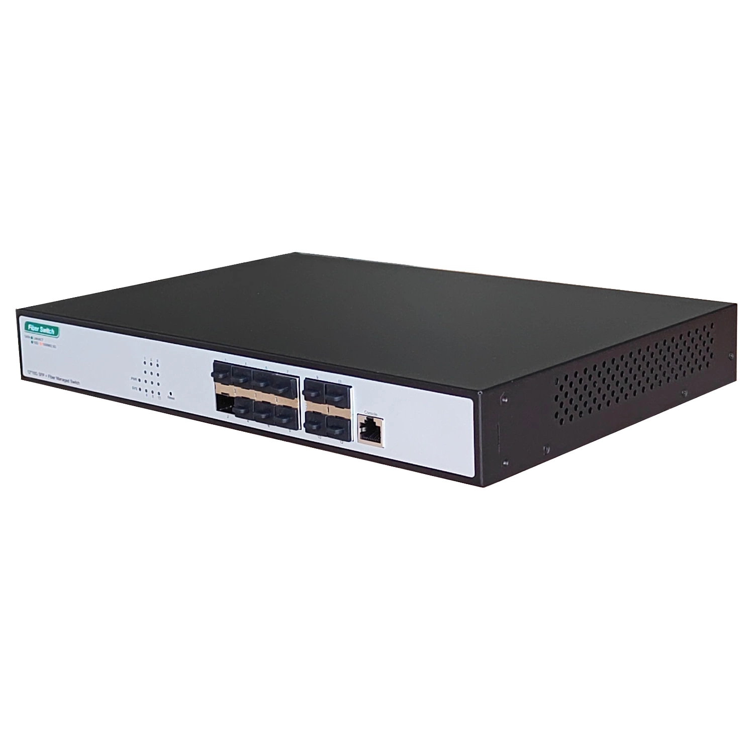 L3 12 portas 10gbe Optical Ethernet Fibre Switch