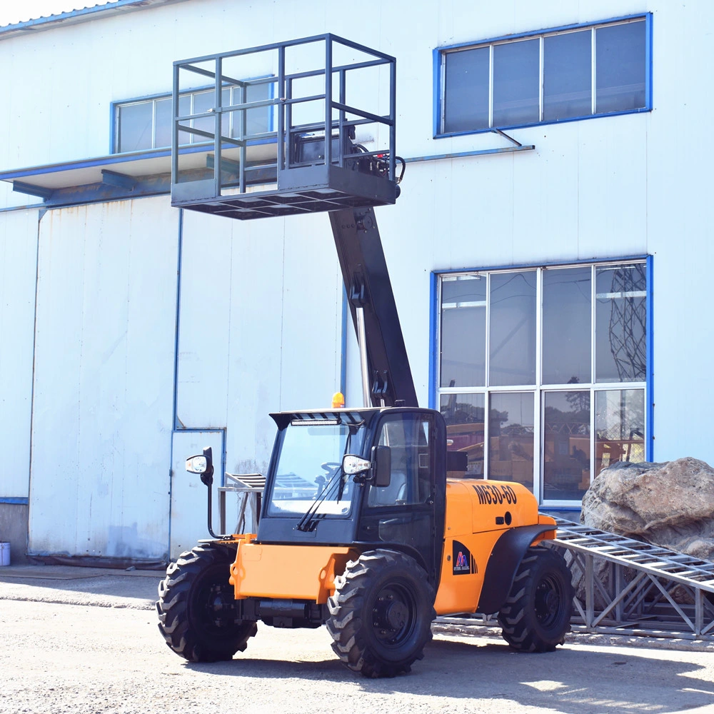 Steel Camel 3ton Telescopic Forklift 4X4 Telehandler with Platform for Sale