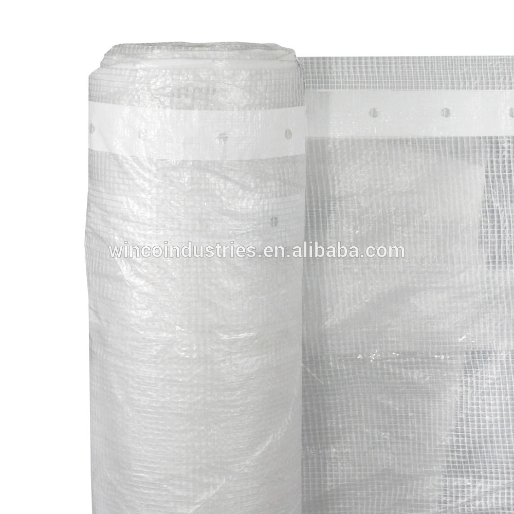 High Quality 3.3X36m Plastic Tarpaulin Scaffold Tarp Clear Plastic Tarps