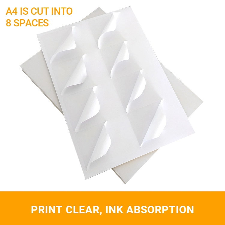 Custom Size A4 Writing Paper Stickers Hot Sale Label Thicker Base Paper