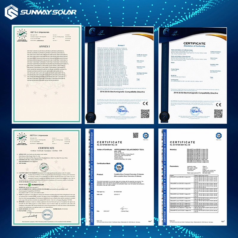 Hefei Sunway Panneaux solaires innovantes Mono 600 Panneau solaire