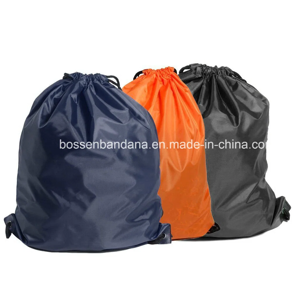 OEM Customized Print Polyester Nylon Folding Drawstring Sports Gymsac Kids School Bag Manufacturer