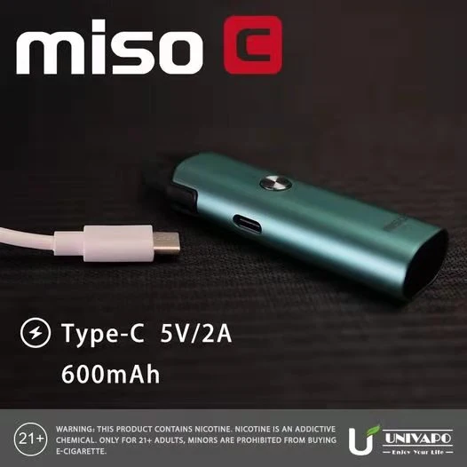 Venda por grosso de cigarros elétrico Miso C abrir Pod Kit com 7 cores Kit Pod Vape carregamento rápido