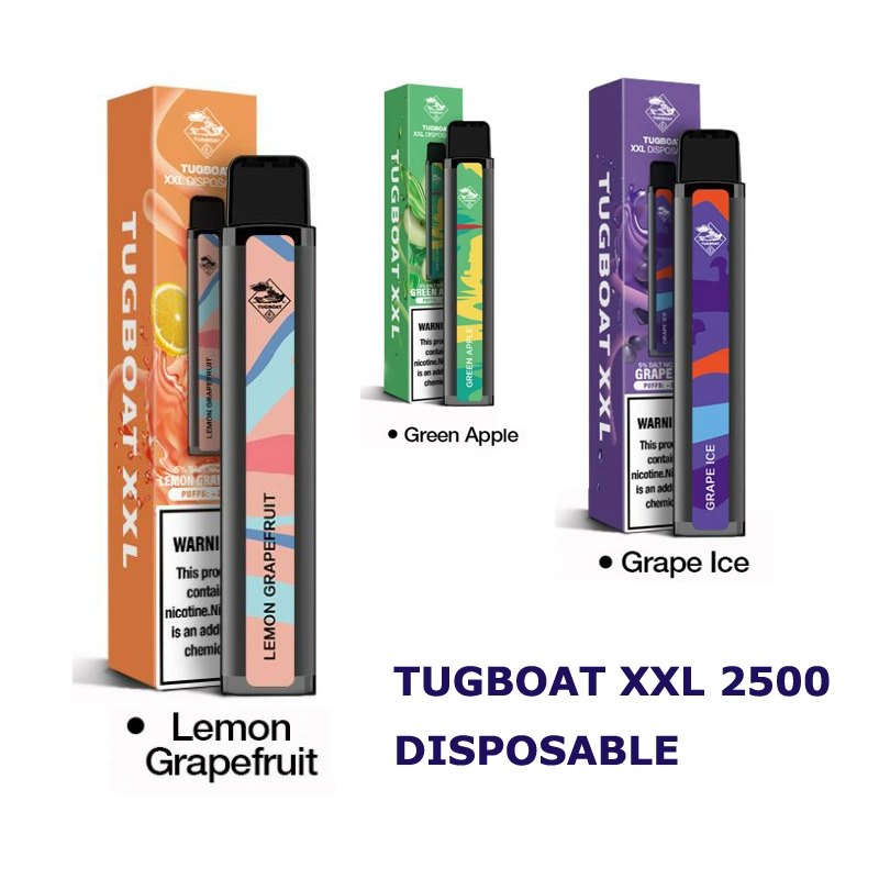 The Tugboat XXL Disposable Devie Pre-Charged with 1000mAh Internal Battery Tugboat XXL Pod Kit