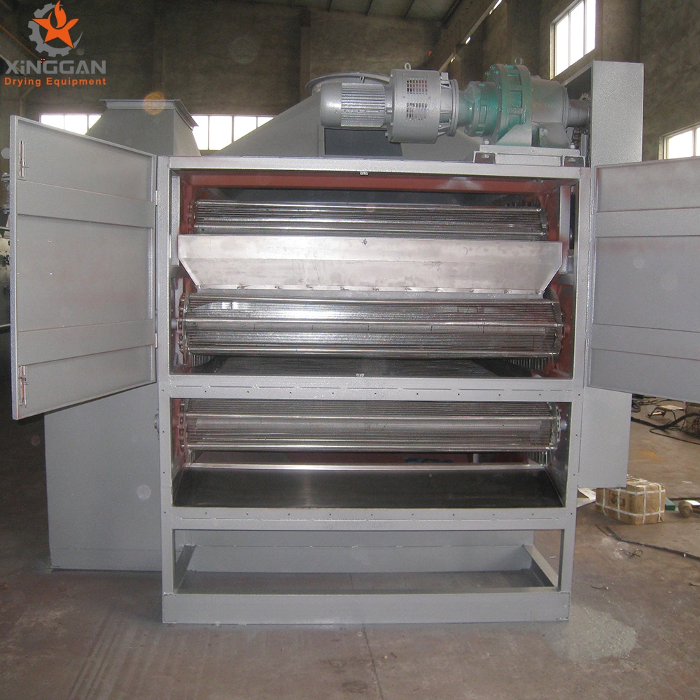 Continuous Mesh Multi-Layer Belt Drying Dryer Machine for Dehydrated Vegetables, Pellet Feed, Monosodium Glutamate, Desiccated Coconut, Synthetic Fiber, Corn