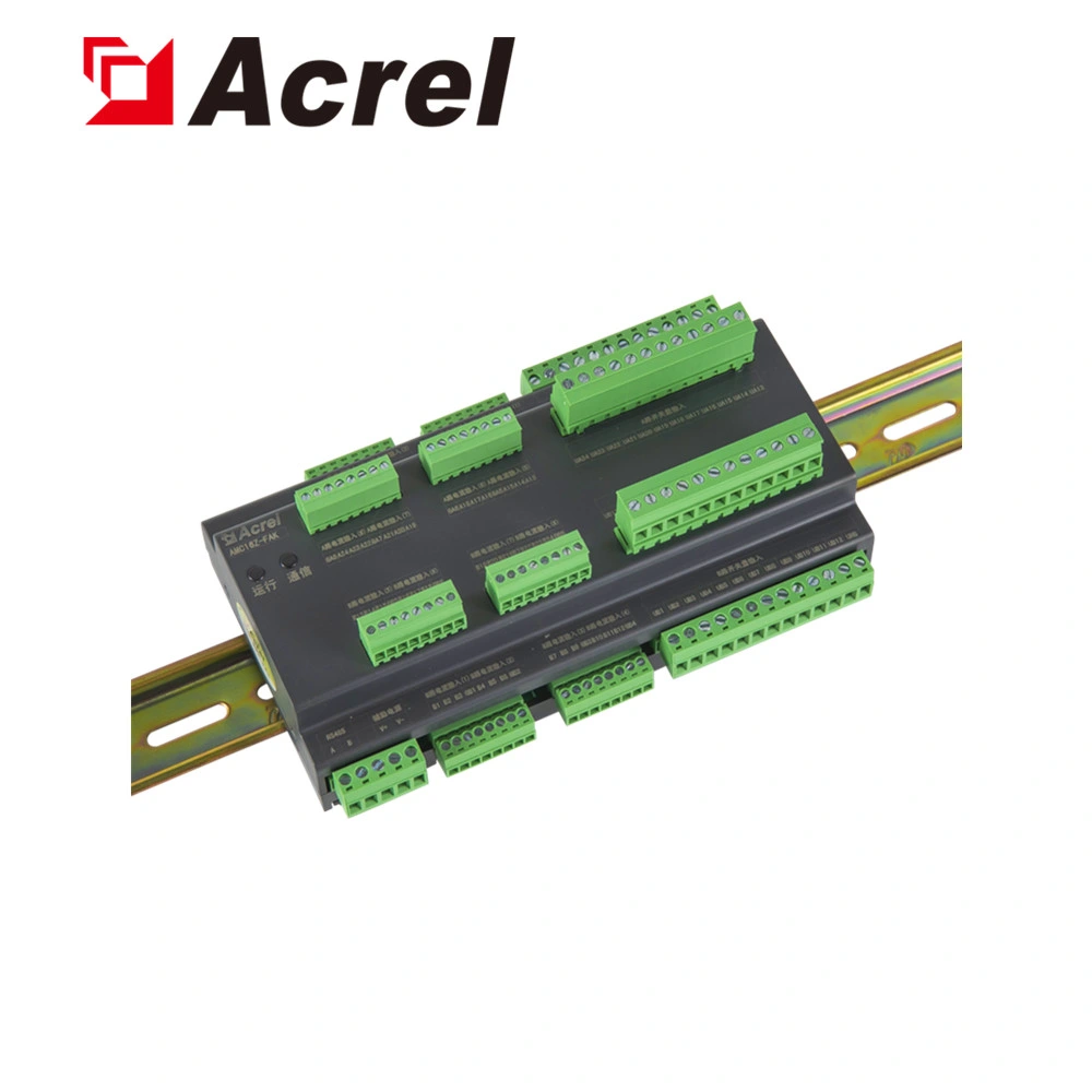 Acrel Amc16z-Fak48 DIN 35mm Rail Multi-Channel Energy Meter Power Meter Monitor Active Switch Status Used in Oulet Cabinet