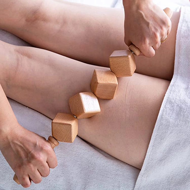 Hot Sale Wood Therapy Massage Tools Anti Cellulite Wooden Body Roller Massager Roller
