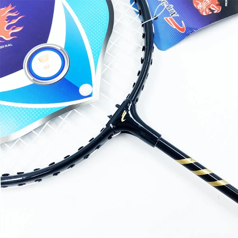 New Product Printing Half Carbon Aluminium Badminton Rackets