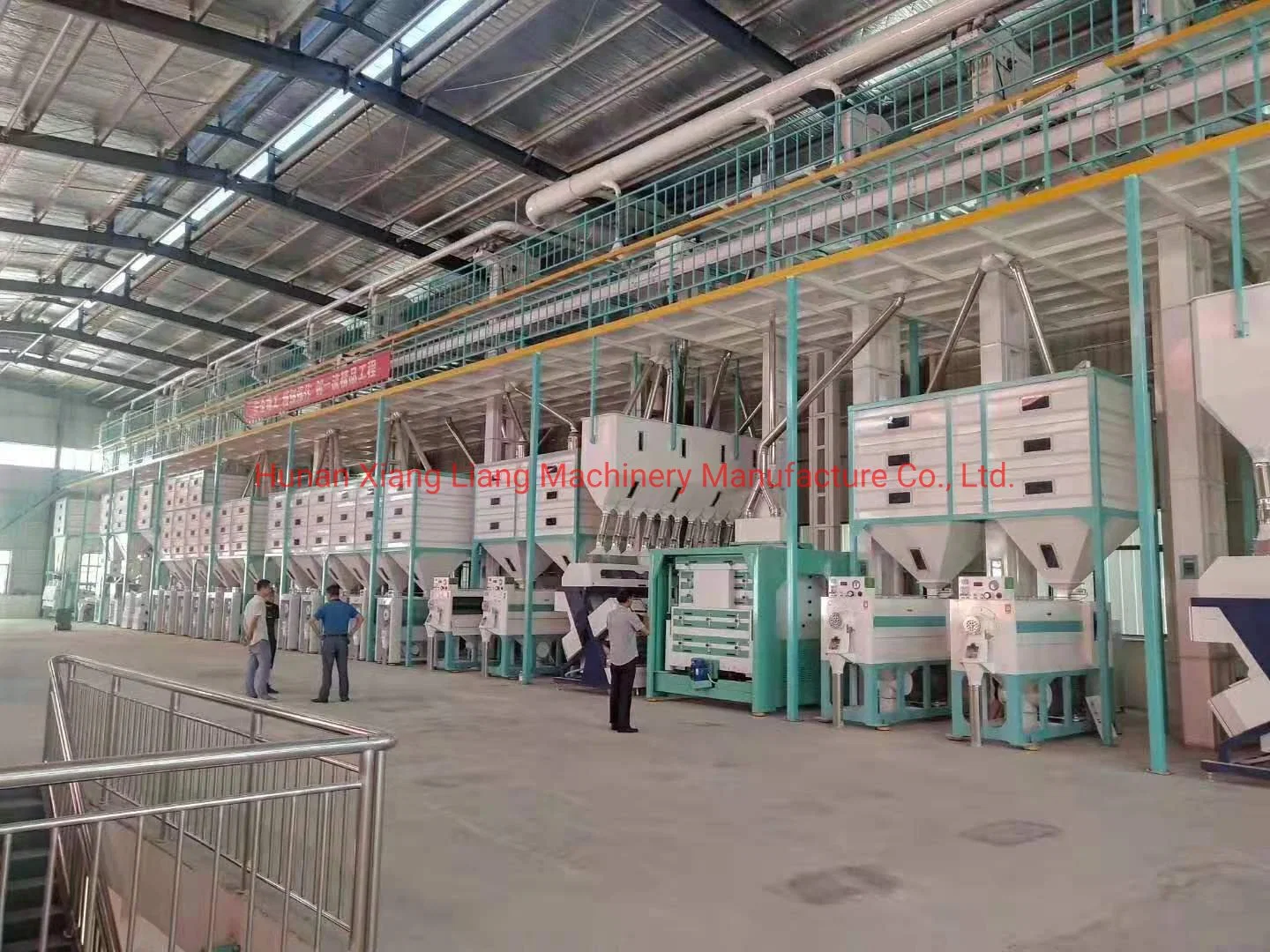 220/380/440V Steel Platform Structure Xiangliang Brand Water Polisher Rice Milling Plant