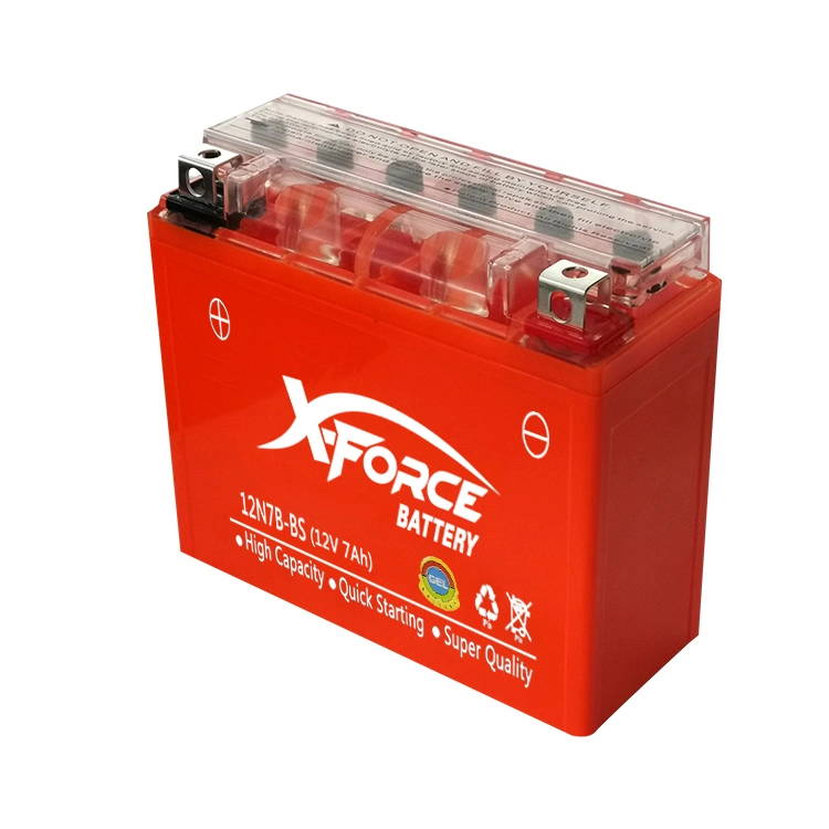 12V 7A Sealed Maintenance Free Lead Acid Rechargeable Gel Motorcycle Storage Batteries