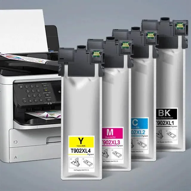 Wholesale T902XL Premium Color Ink Cartridge From China Compatible with Epson Workforce PRO Wf-C5710 Wf-C5790 Printer