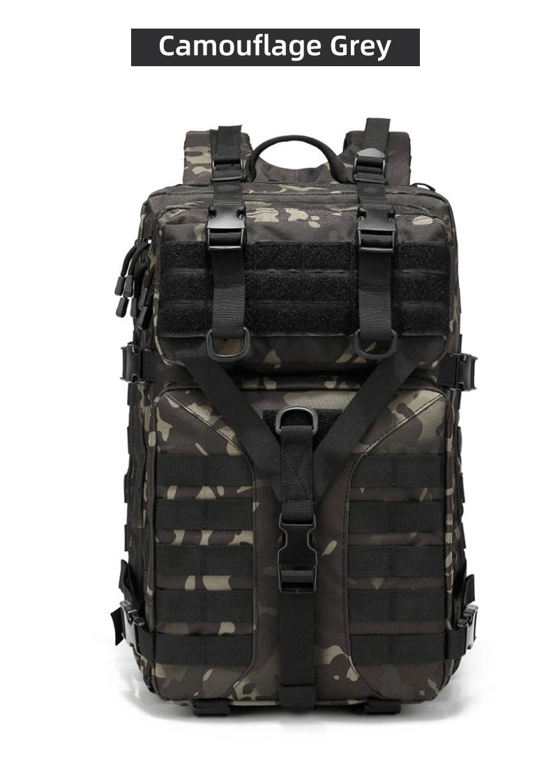 حقيبة ظهر متعددة الوظائف Oxford 900d 45L مقاومة للماء Molle Rucksack