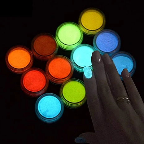 Multi-Color High Bright Glow in The Dark Luminous Paint Pigment