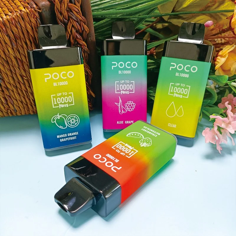 Оптовая торговля одноразовые Электронные сигареты Poco 10000 Puffs Vape пера 2% или 5% никотина 20мл Eliquid большой Vape паров пера