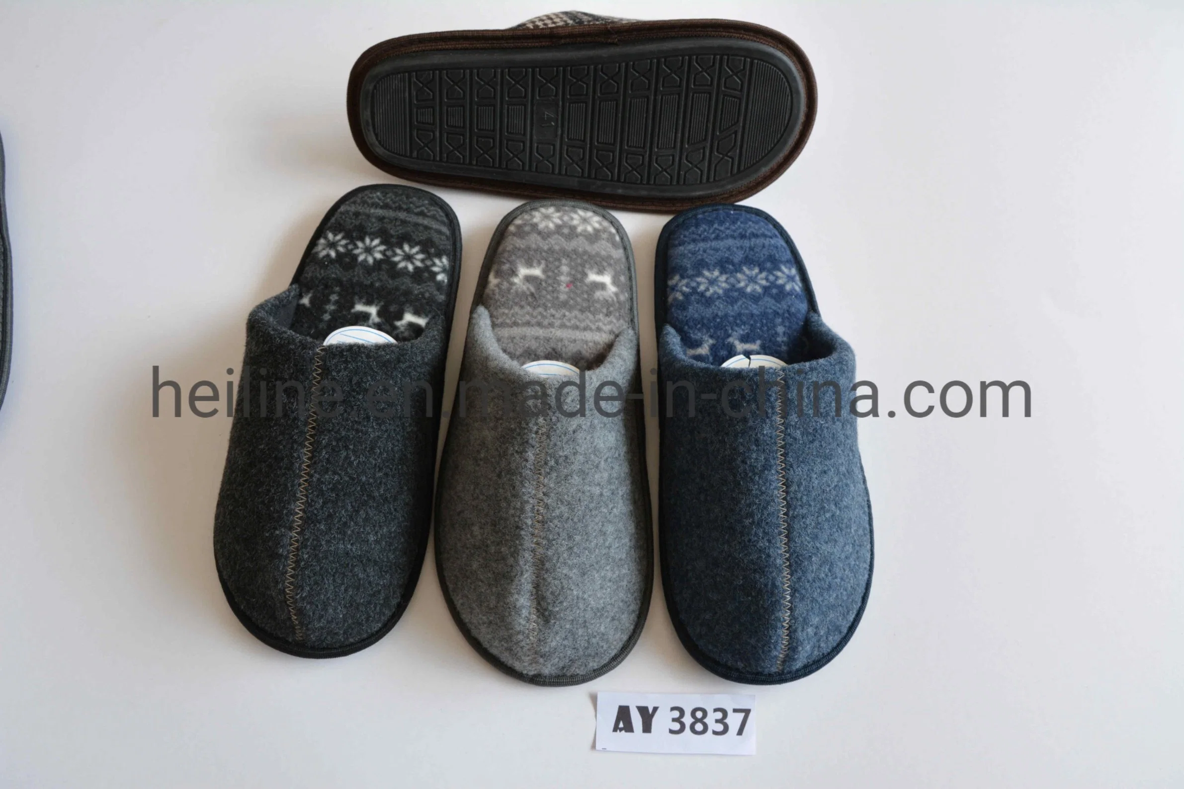 2020 Winter Style Comfortable Mens Insole House Bedroom Slippers