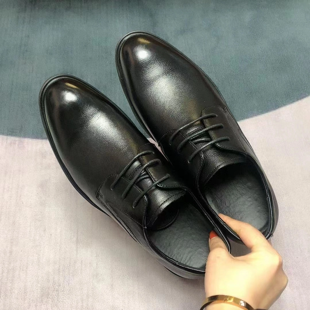 Soft Rubber Sole Real Business Party Work Design Leather Men Oxford Shoe