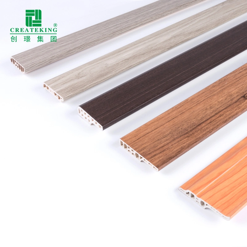 الصين المصنعين الخشب الحبوب تزيين الجدران البلاستيكية البلاستيكية البلاستيكية PVC يلتف حول الجدار مجلس الإدارة