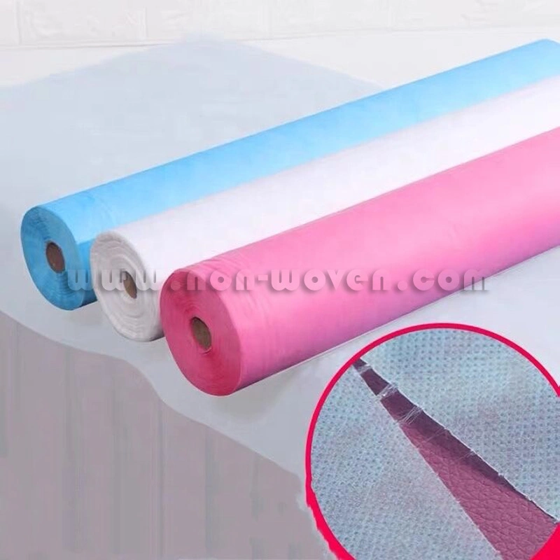 L'hôpital pour Bedsheet Non-Woven tissu PP Nontissé jetables médical le linge de lit en rouleaux