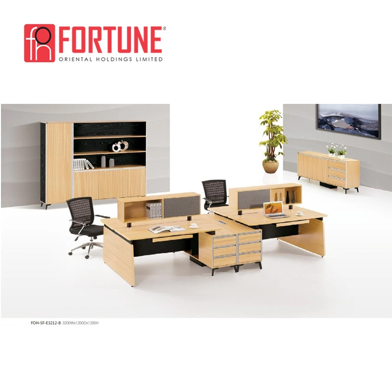 Modern Wood 3 Person Office Workstation/Office Furniture Modular (FOH-SF-E1614)